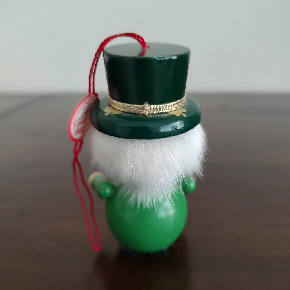 Vintage Steinbach Christmas Ornament Lucky Leprechaun German Wood